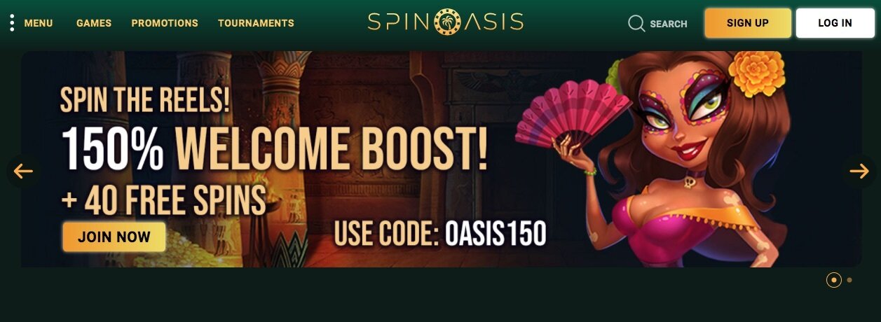 Spin Oasis Sign Up