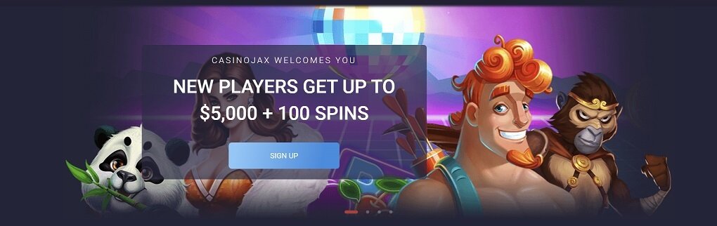 Casinojax welcome bonus real money and free spins