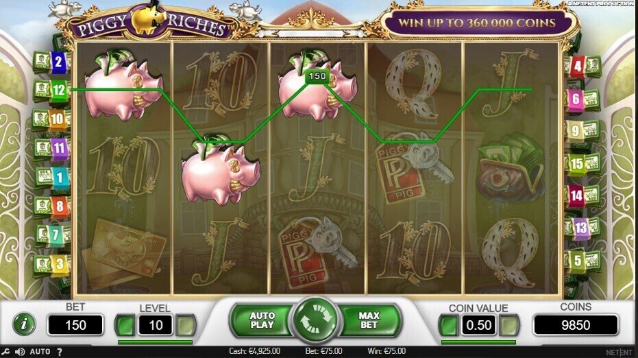 Piggy Riches Main Game