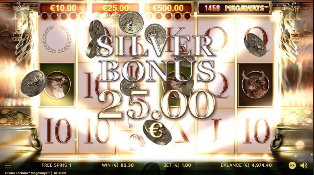 Divine Fortune Megaways Free Spins Silver Bonus